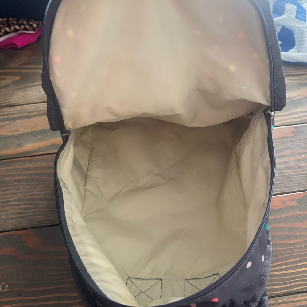 Lesportsac Basic Nylon Backpack Gray Multicolor P… - image 6